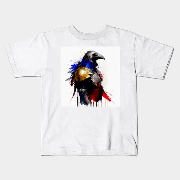 Crow Knight - Cedric Kids T-Shirt by HIghlandkings